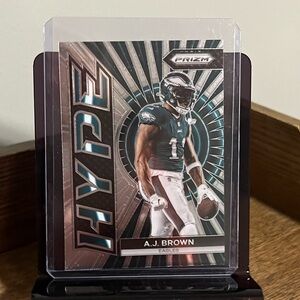 ⭐️🏈 A.J. Brown Panini Prizm Football  NFL Football Trading Card #18 (B1)
